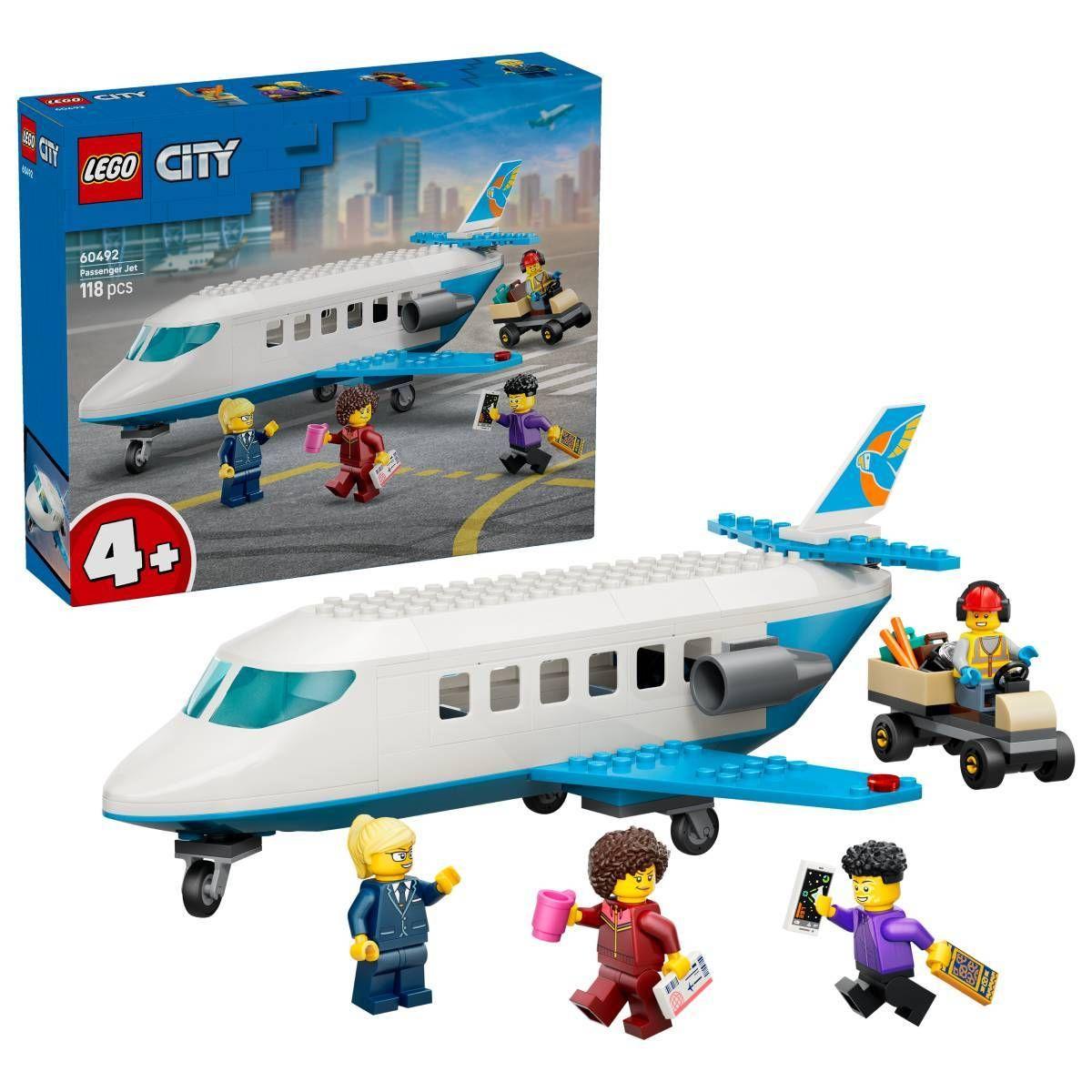 LEGO 60492 City Jato de Passageiros (4+ anos - 118 peças), miniatura 3
