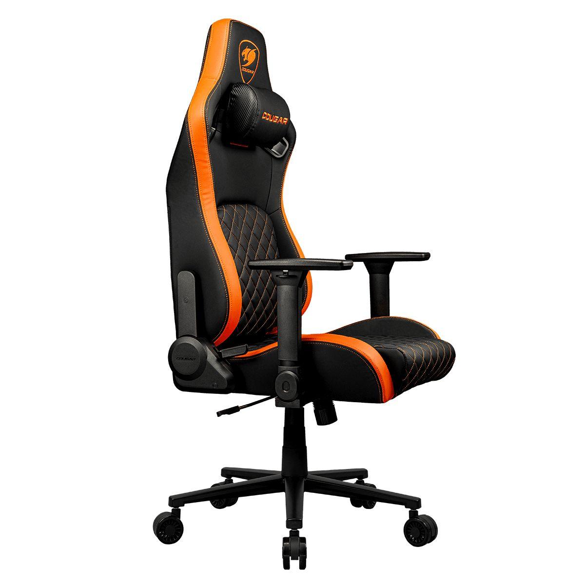 Cadeira Gaming COUGAR Defensor (120 kg - 136,5 cm - 4D - Preto/Laranja), miniatura 4