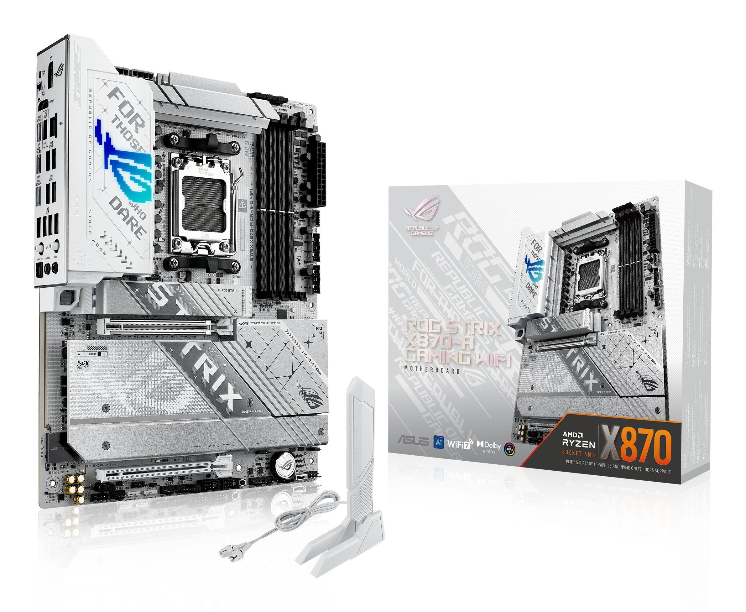 Motherboard ASUS ROG STRIX X870-A GAMING WIFI (AM5 - ATX - Duplo canal - Alumínio)