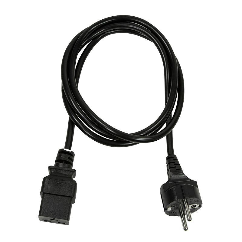 Cabo de Alimentação LOGILINK CP153 (3 m - CEE7/7 - Acoplador C19 - Preto), miniatura 2