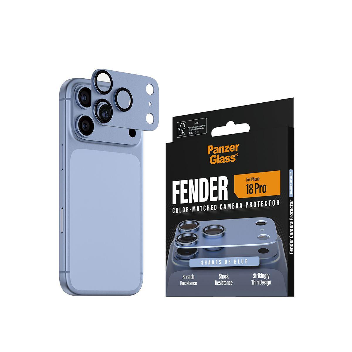 Protetor de Lentes de Câmara PANZERGLASS Fender Camera Protect para iPhone 18 Pro (Apple iPhone 18 Pro - Silicone - Azul), miniatura 6