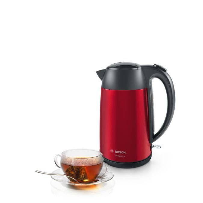 Jarro Elétrico BOSCH TWK3P424 (2400 W - 1,7 l - Aço inoxidável - Cinzento e Vermelho), miniatura 3