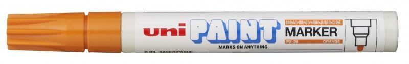 Marcador de Pintura UNIBALL PX-20 (L) (Alumínio - Laranja)