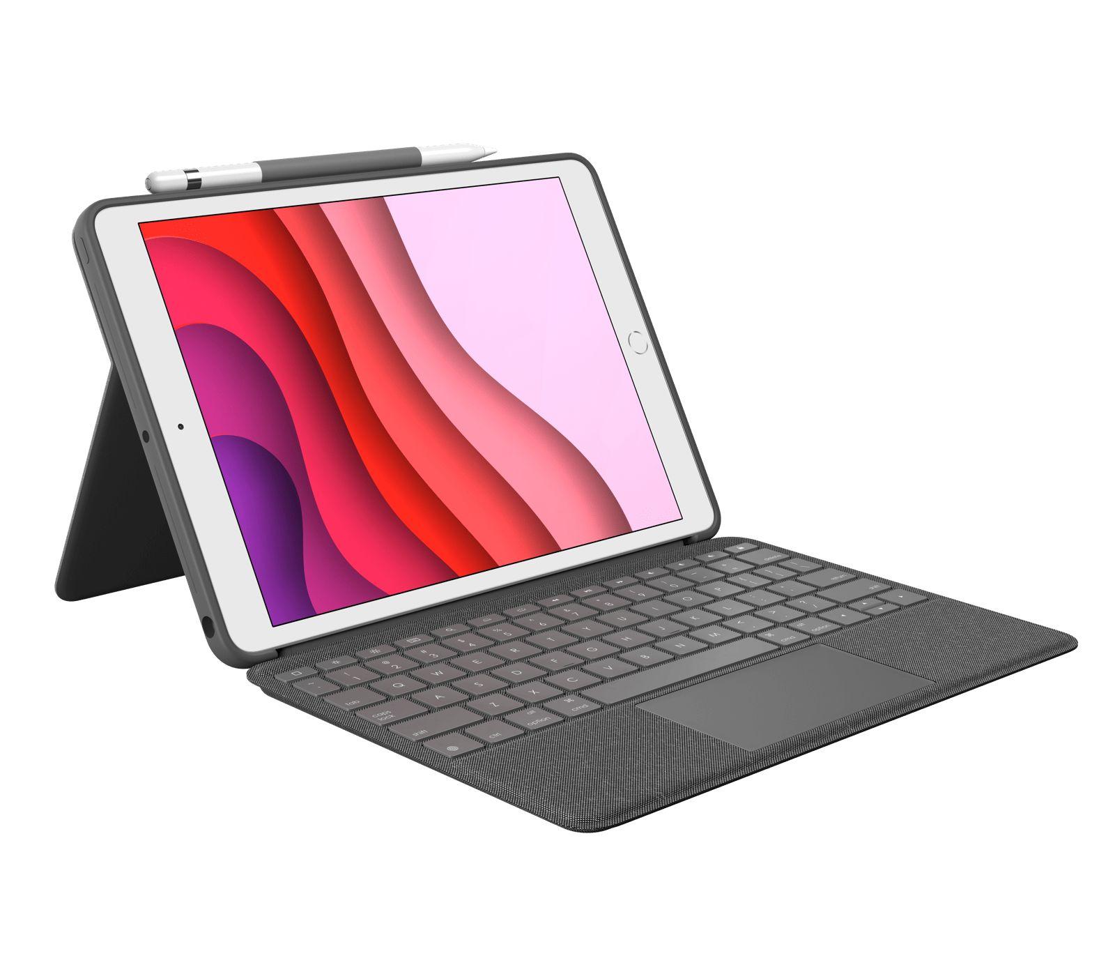 Teclado LOGITECH Combo Touch (Inglês - Smart Connector - Sem fios - Grafite)