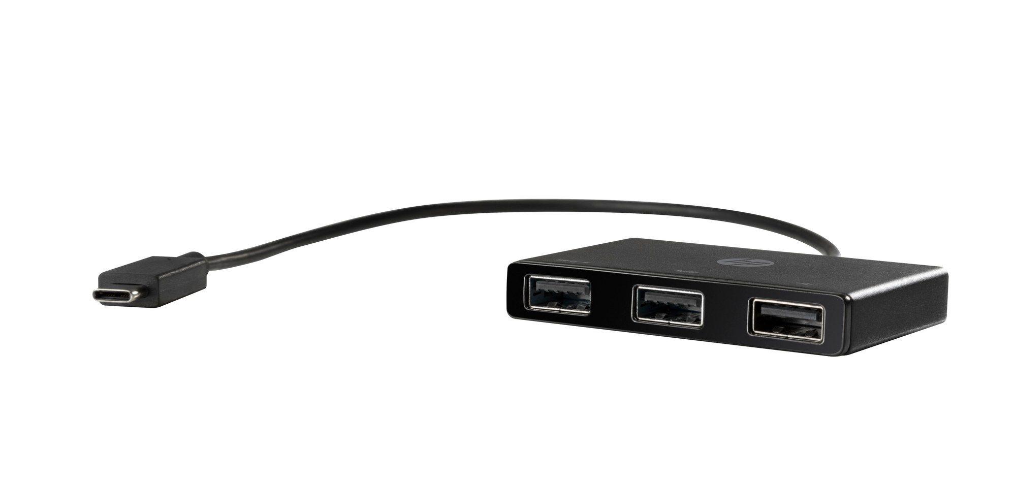 Hub USB-C para USB-A HP Z6A00AA (USB 3.2 Gen 1 Type-C - USB 3.2 Gen 1 Type-A - Preto), miniatura 2