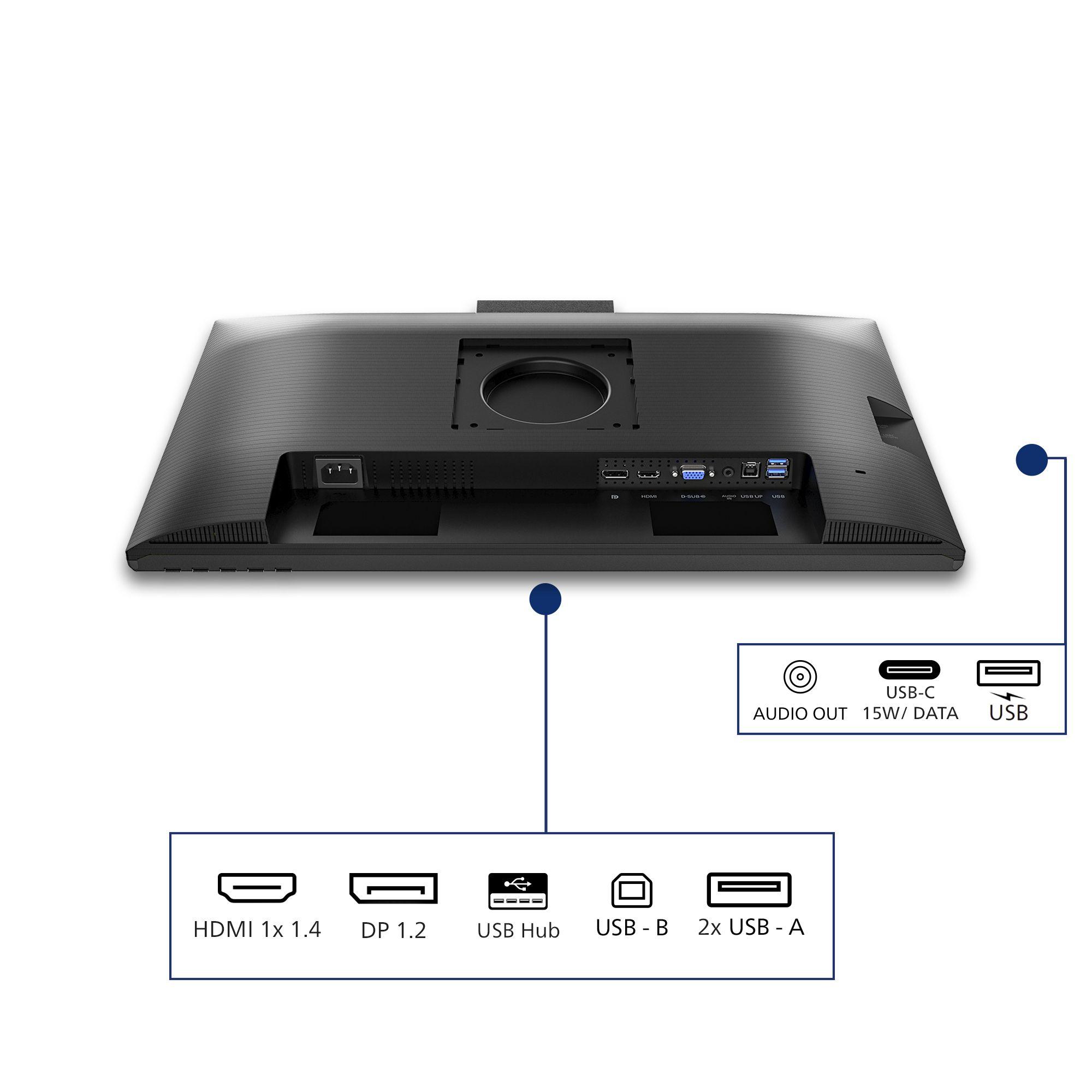 Monitor PHILIPS 24B2N3200JH/00 (23,8" - IPS - 120 Hz - Preto) — miniatura 4