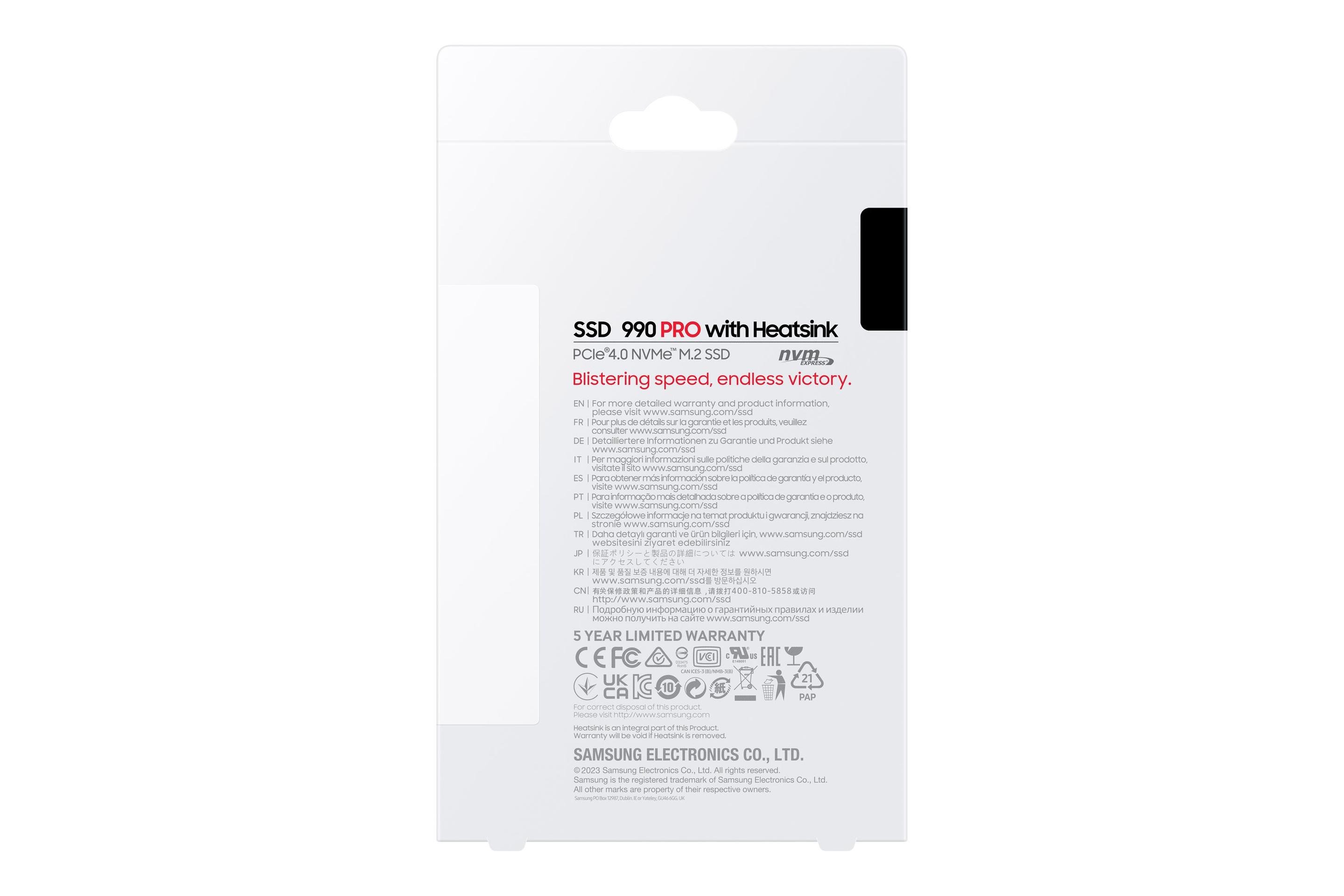 SSD SAMSUNG 990 PRO MZ-V9P2T0GW (2 TB - M.2 2280 - PCI Express 4.0 NVMe) — miniatura 8