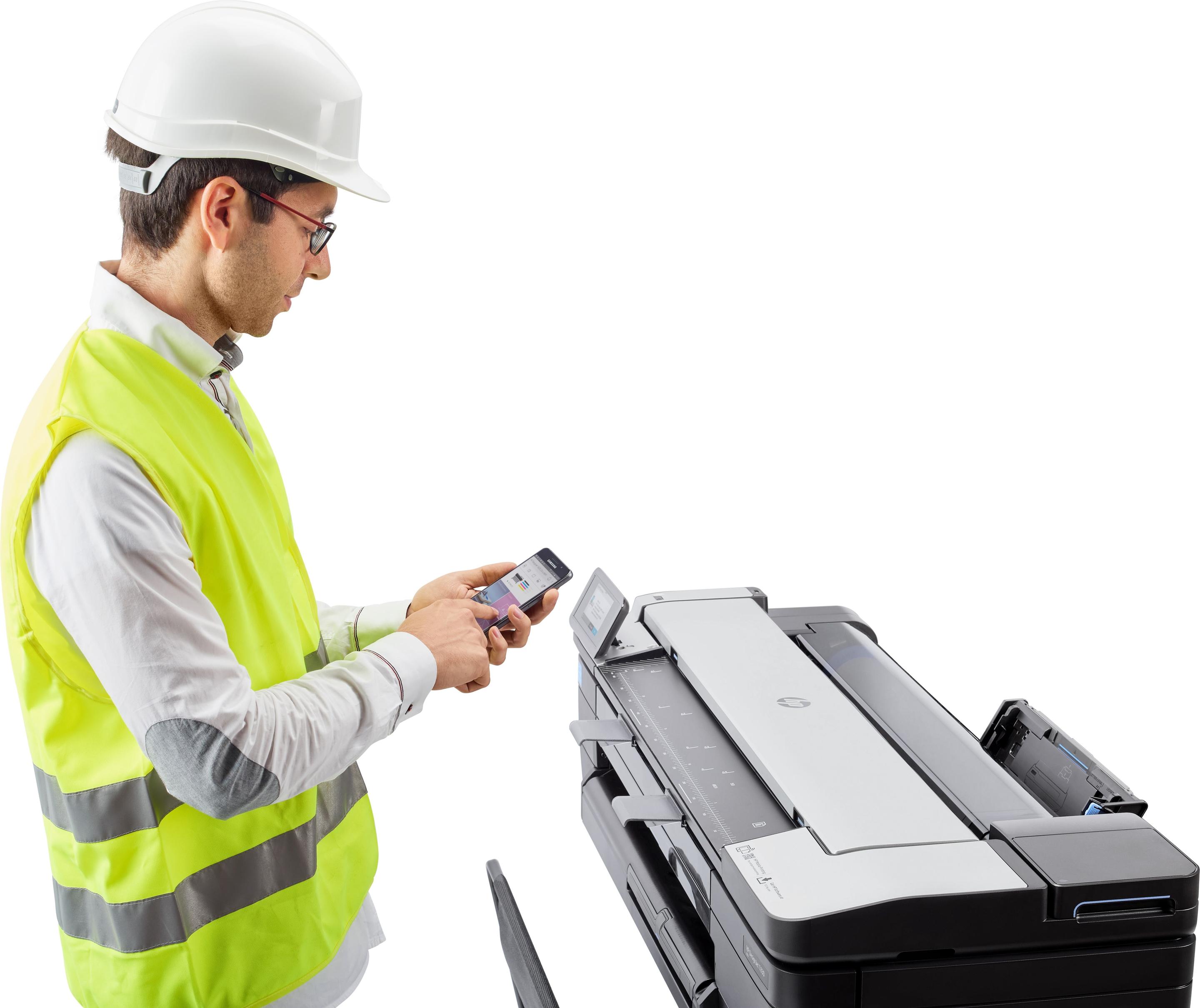 Plotter Multifunções HP DesignJet T830 24" (USB Tipo-A - Preto e Prateado), miniatura 10