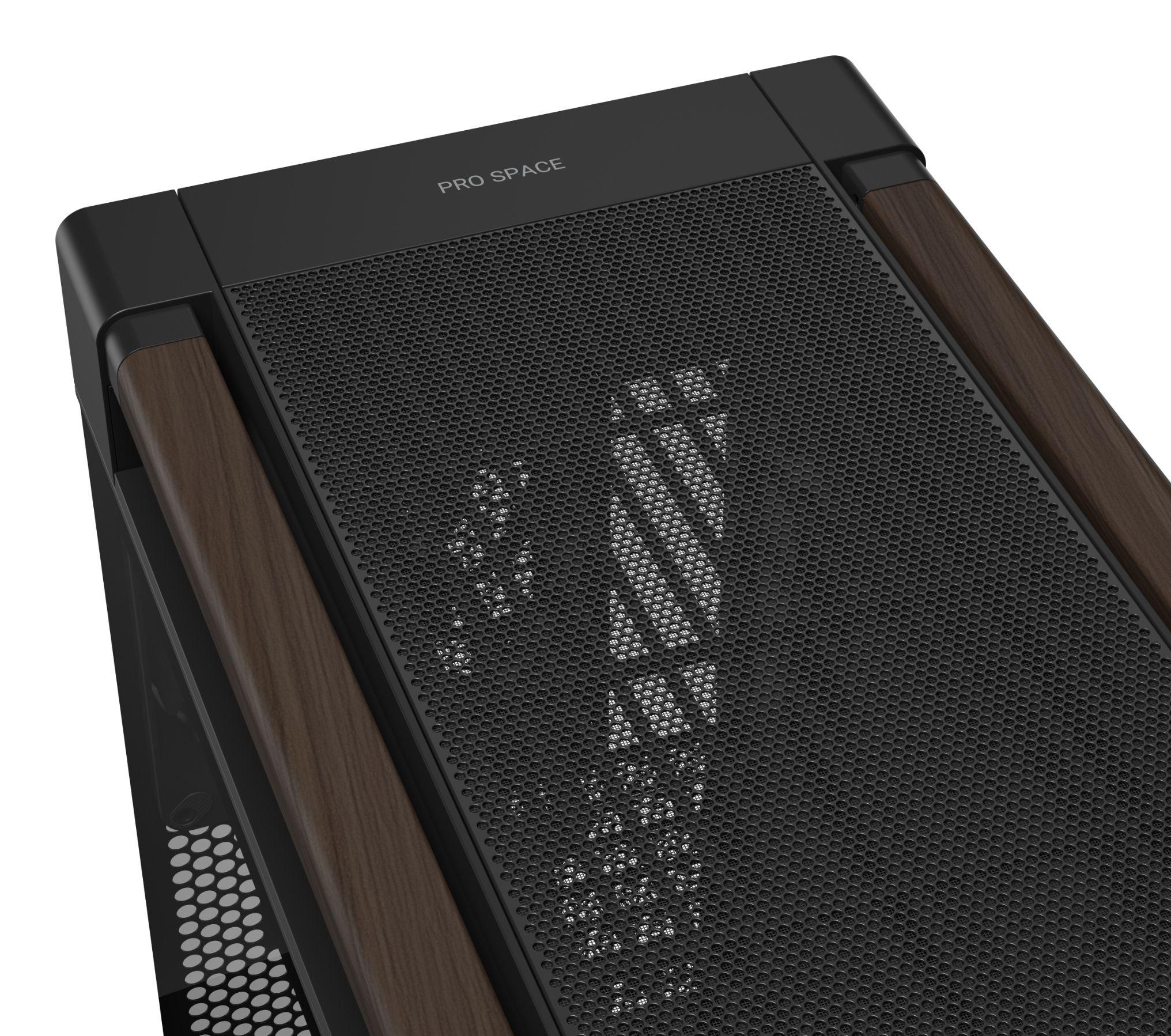 Caixa de Computador ASUS ProArt PA602 Walnut Wood TG Modern (Midi Tower - Metal, Madeira - 18,5 cm - Preto/Madeira) — miniatura 10