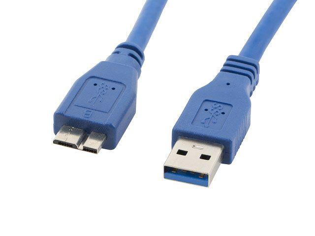 Cabo USB 3.0 LANBERG CA-US3M-10CC-0005-B (0,5 m - Azul)