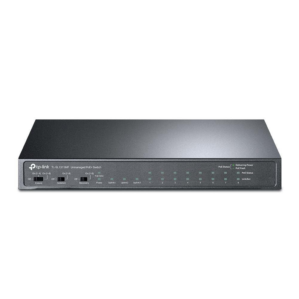 Switch TP-LINK TL-SL1311MP (Fast Ethernet - 7,6 Gbit/s - 16000 bytes - Preto), imagem 1