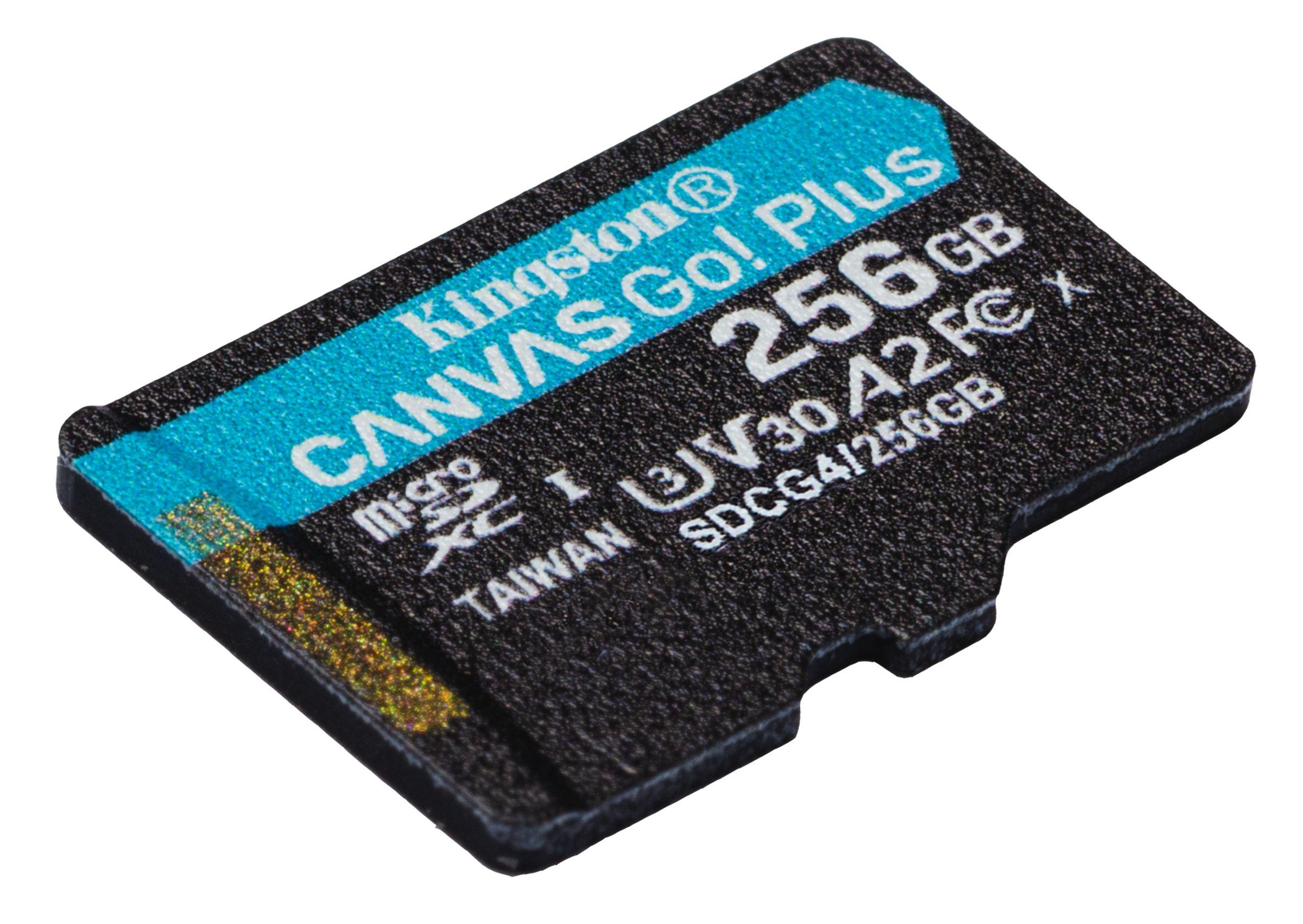 Cartão de Memória KINGSTON Canvas Go! Plus Gen4 SDCG4/256GB (256GB - Classe 10 - Até 200 MB/s - Preto e Turquesa) — miniatura 4