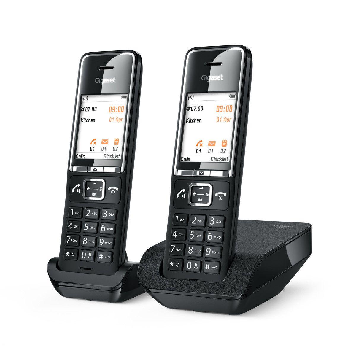 Telefone Sem Fios GIGASET COMFORT 550 Duo (17 h - Preto), miniatura 3