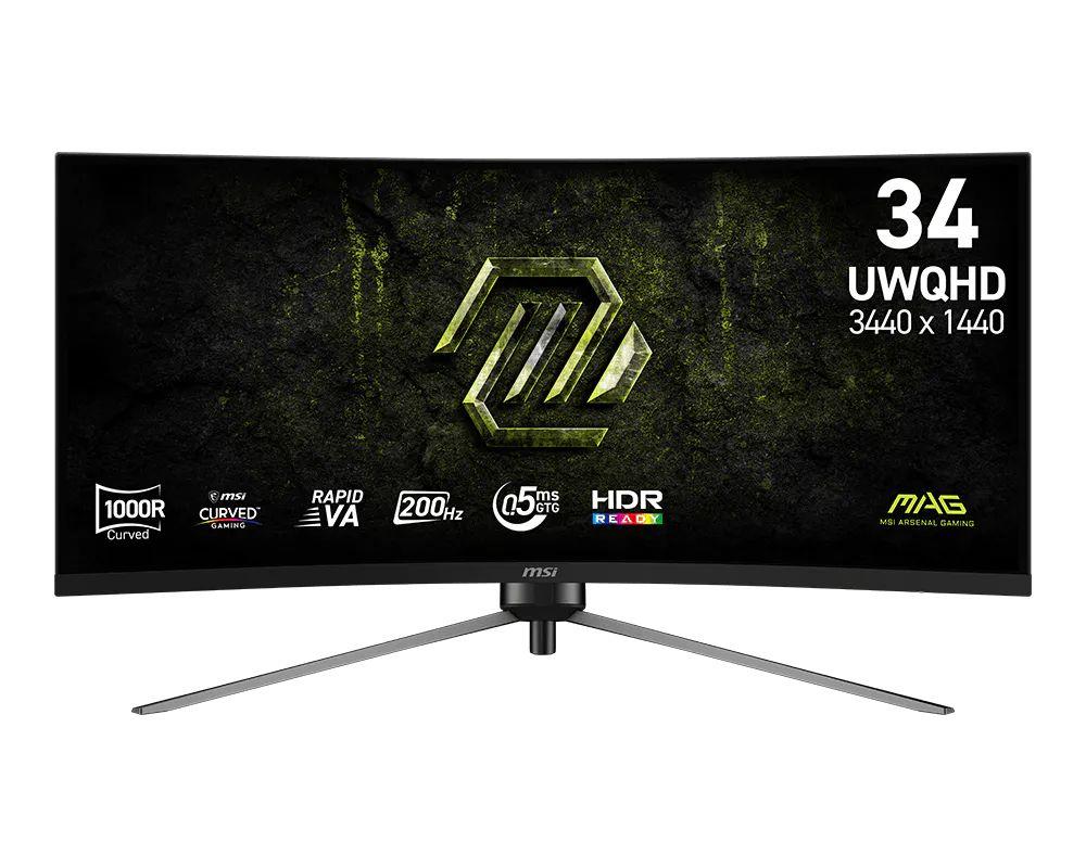 Monitor MSI MAG 345CQRF E20 (34" - Rapid VA - 200 Hz - Preto)