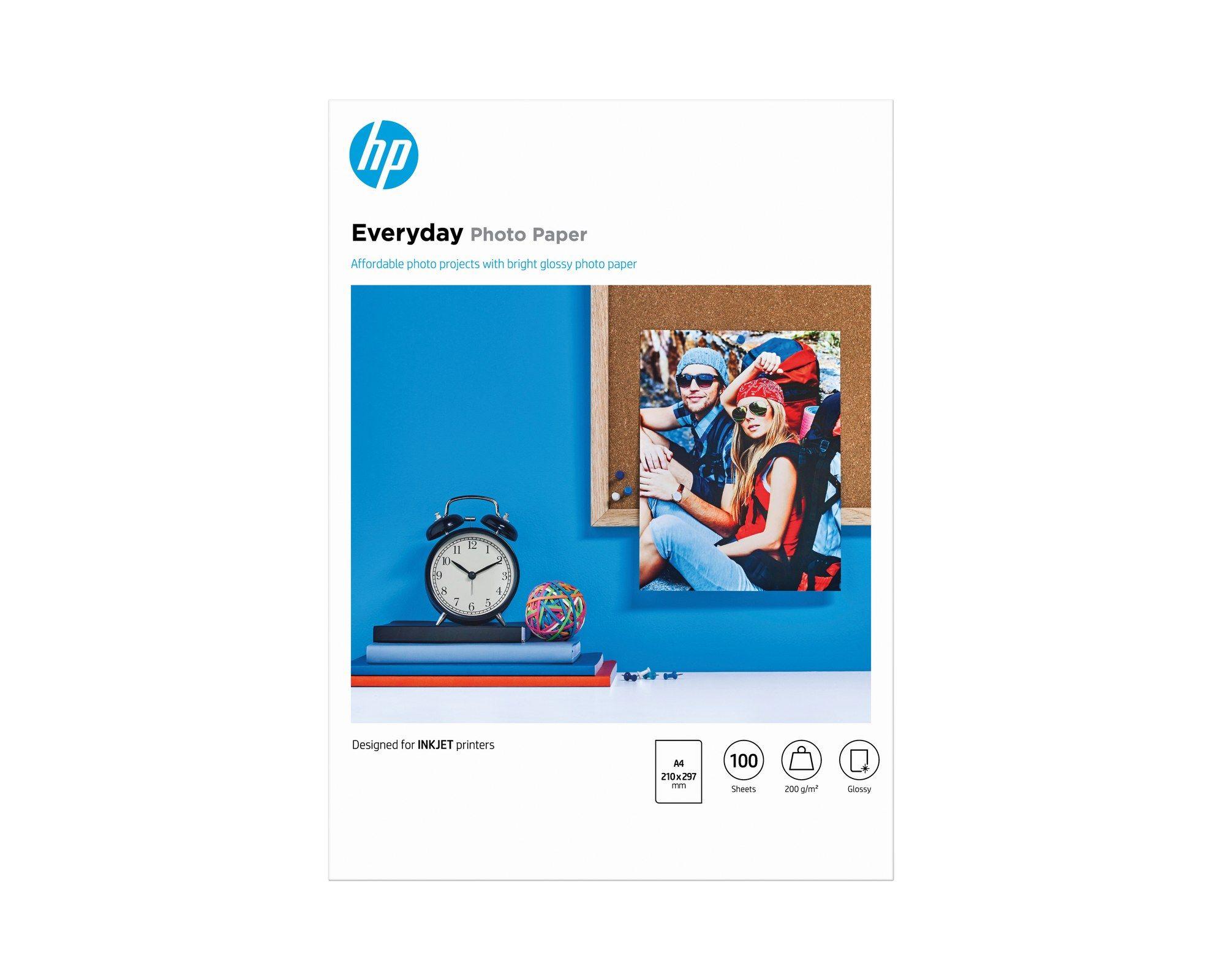 Papel Fotográfico HP Q2510A (A4 - 200 g/m² - 100 folhas - Brilho)
