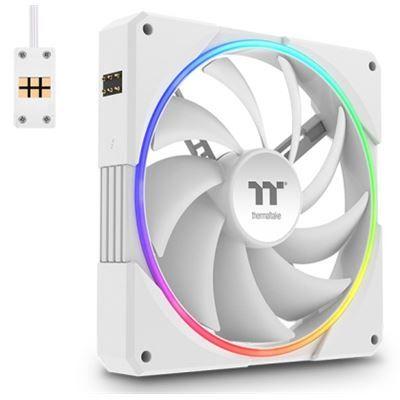 Conjunto de Ventoinhas para Caixa PC THERMALTAKE TS140 EX RGB (140 mm - LED RGB - Branco)