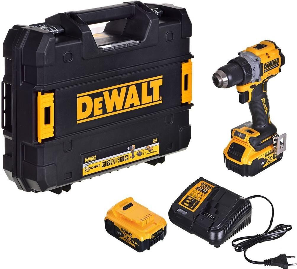 Berbequim Aparafusadora DEWALT DCD800P2T-QW (Amarelo e Preto)