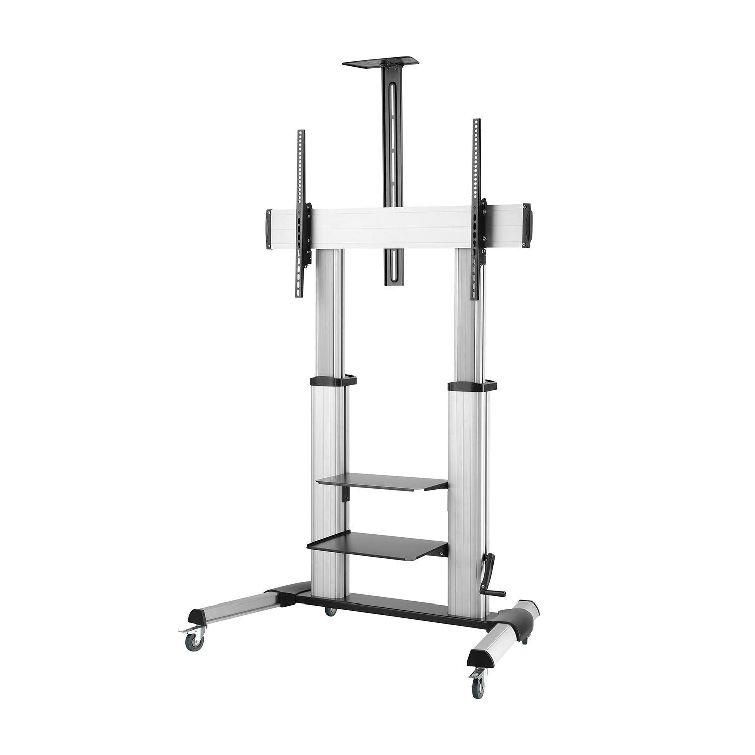 Suporte de Chão para TV AISENS FT100TE-125 (1000 x 600 mm - 200 x 200 mm - 2,54 m - Preto e Prateado), miniatura 3