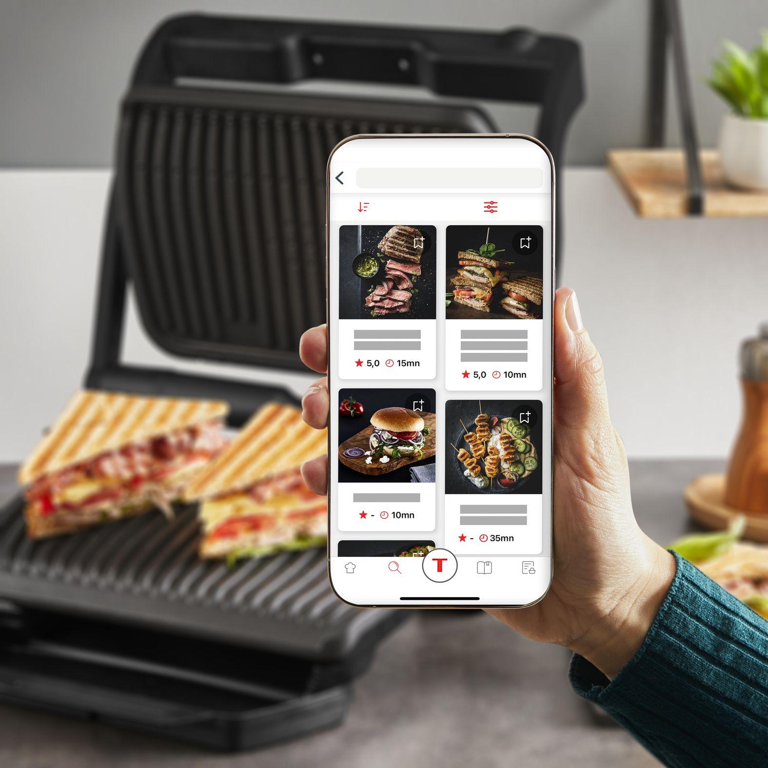 Grelhador de Contacto TEFAL OptiGrill+ GC717810 (Altura 17,5 cm - Preto), miniatura 9