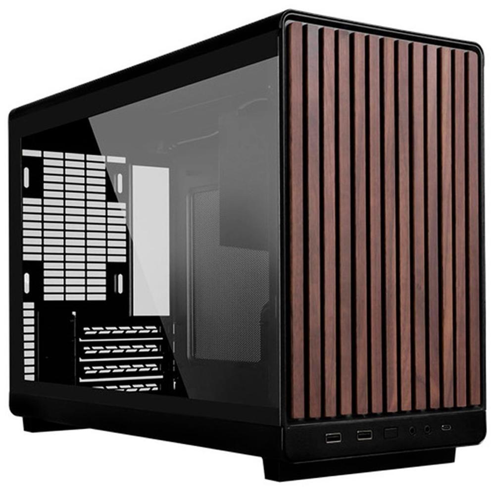 Caixa PC LIAN LI A3 Wood Glass Version (Micro-ATX - Preto)