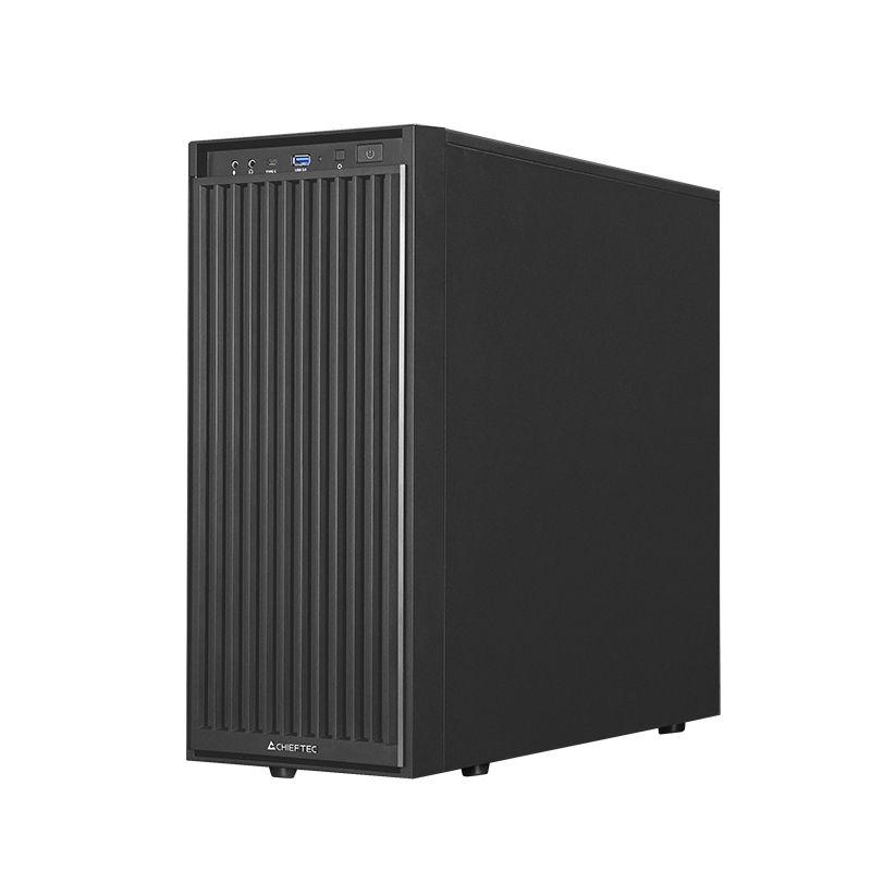Caixa de Computador CHIEFTEC BW-01B-OP (ATX, Mini-ATX, Mini-ITX - Midi Tower - SGCC - Preto) — miniatura 3