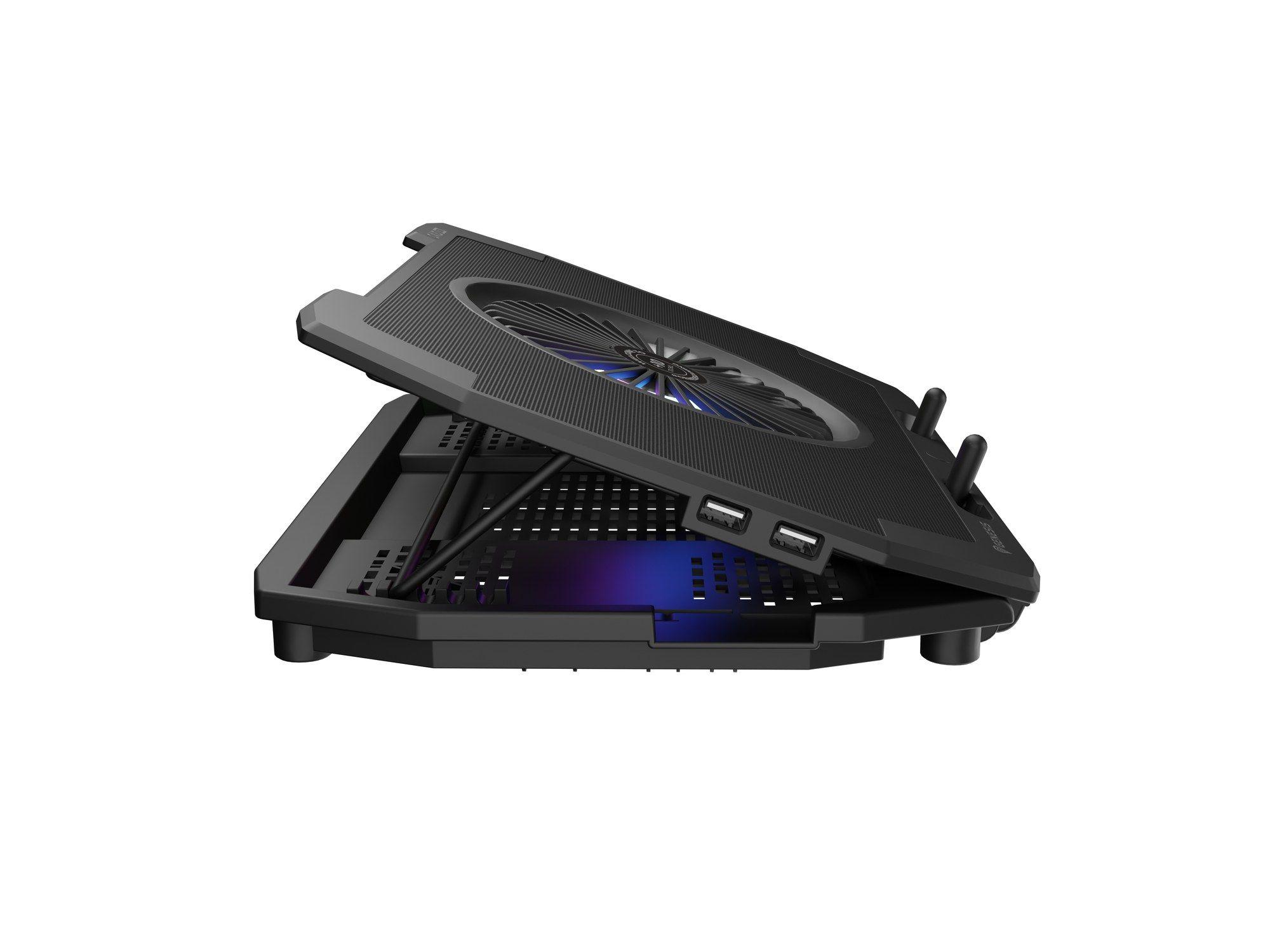 Base de Refrigeração para Portátil GENESIS Oxid 850 (17,3" - 5 Ventoinhas - RGB - Preto), miniatura 2