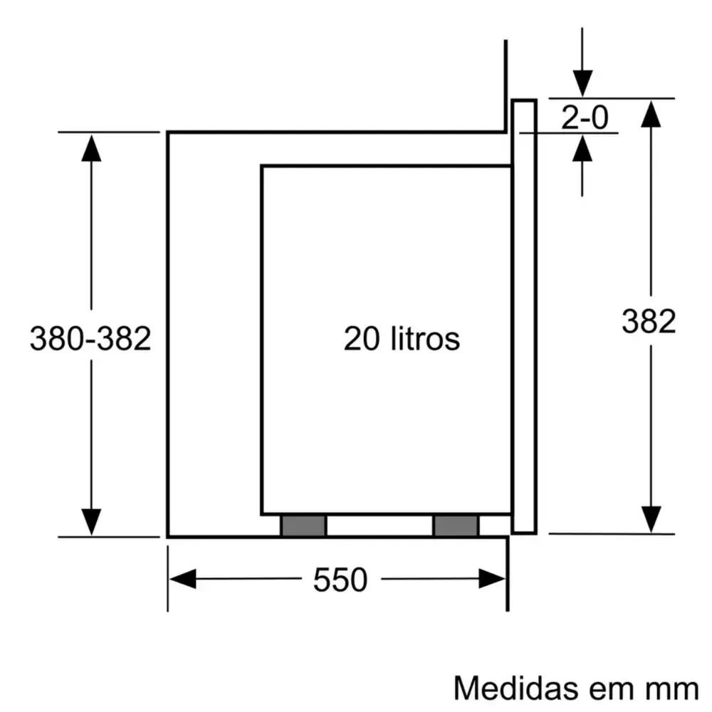 Micro-ondas Encastre SIEMENS BE525LMB1 (Altura 38,2 cm - Preto), miniatura 5