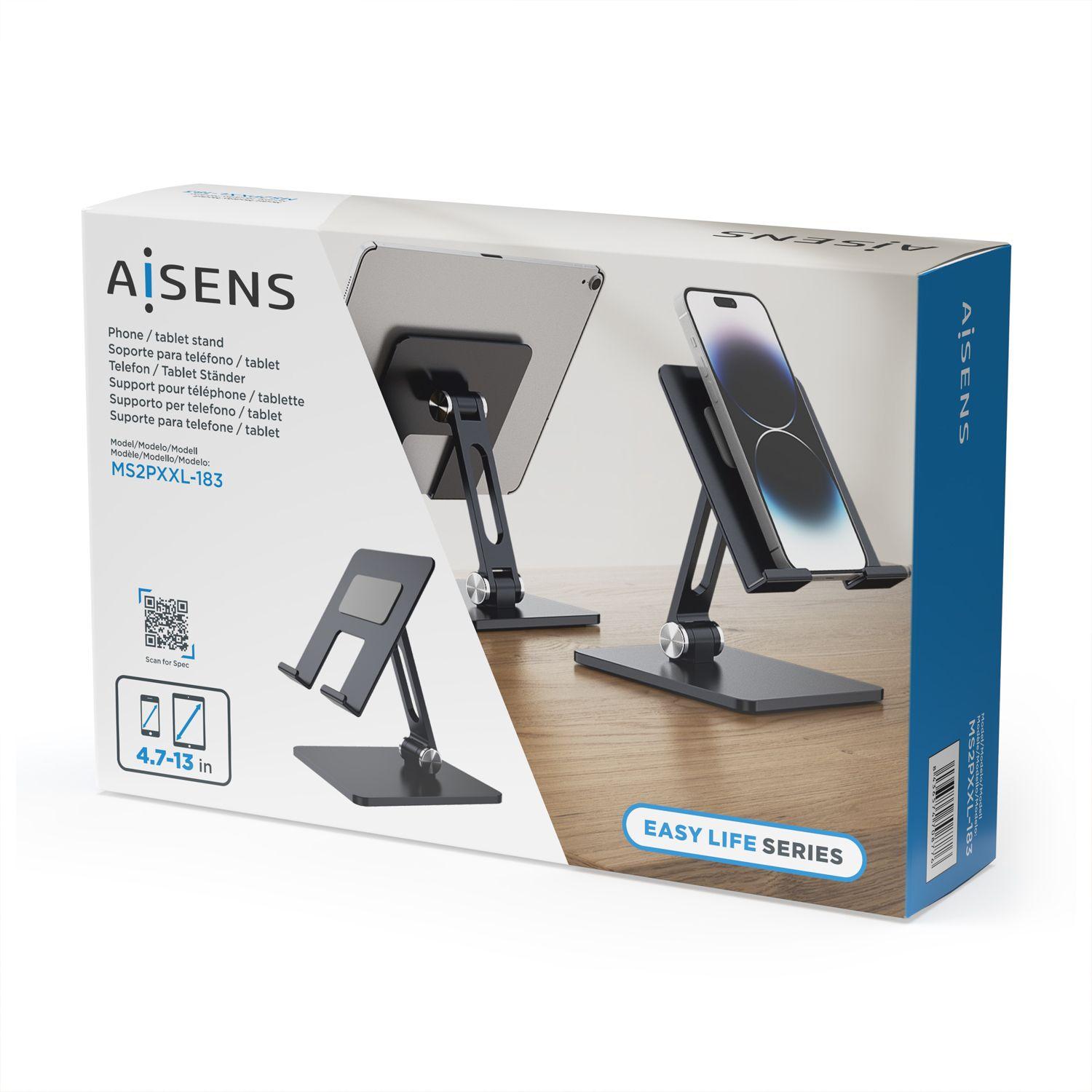 Suporte de Mesa AISENS MS2PXXL-183 (Cinzento) — miniatura 4