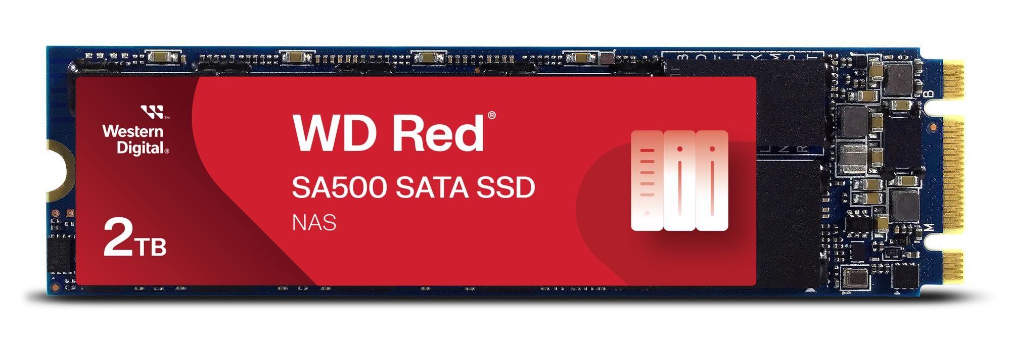 SSD WESTERN DIGITAL Red SA500 WDS200T1R0B (2 TB - M.2 2280 - Serial ATA III - Vermelho), miniatura 3