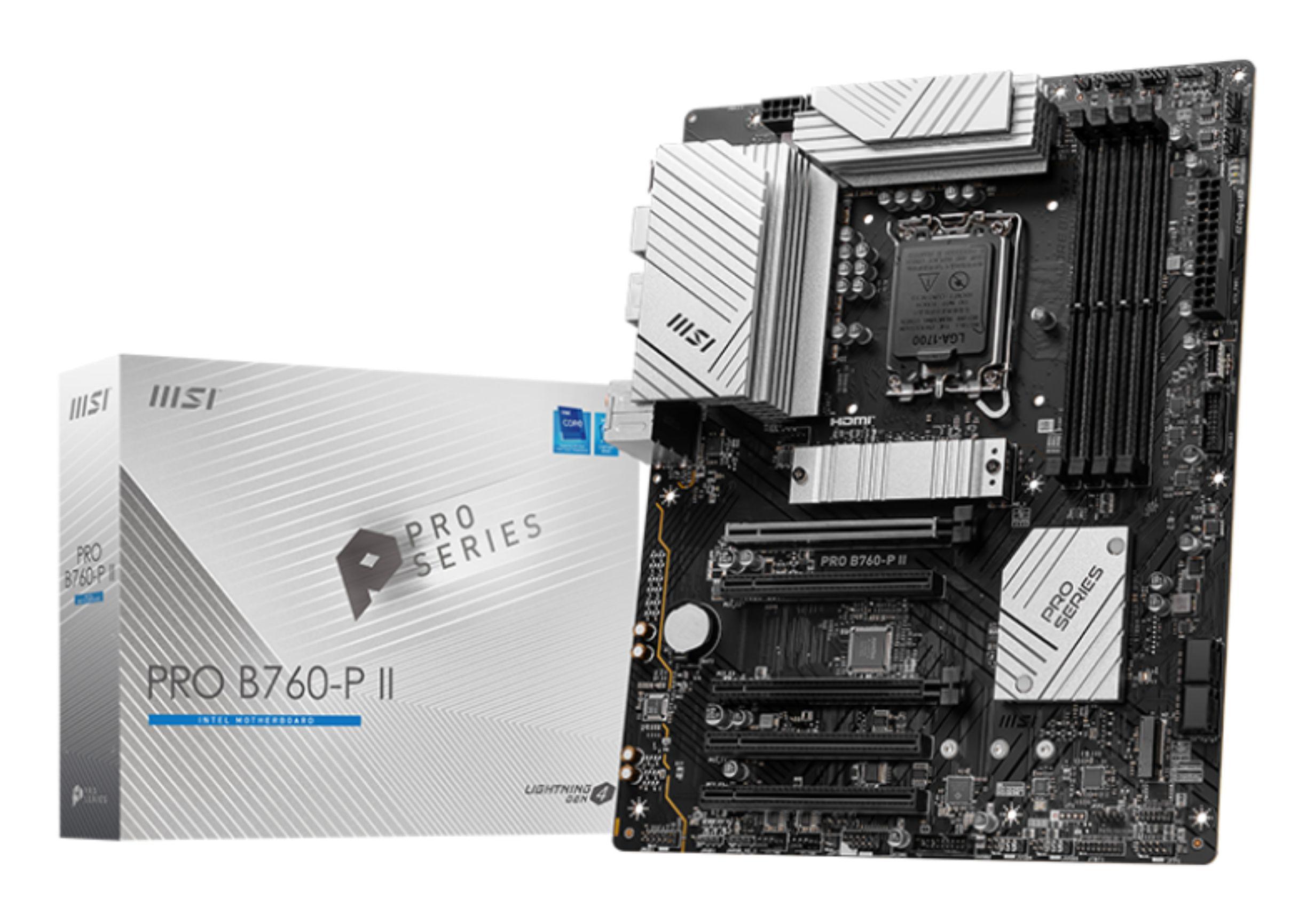 Motherboard MSI PRO B760-P II (LGA 1700 - ATX - Duplo canal)
