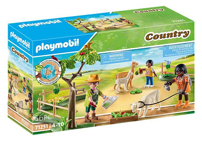 Conjunto de Figuras PLAYMOBIL Country 71251 Passeio com Alpaca (Country - 4 a 10 anos - Multicor)