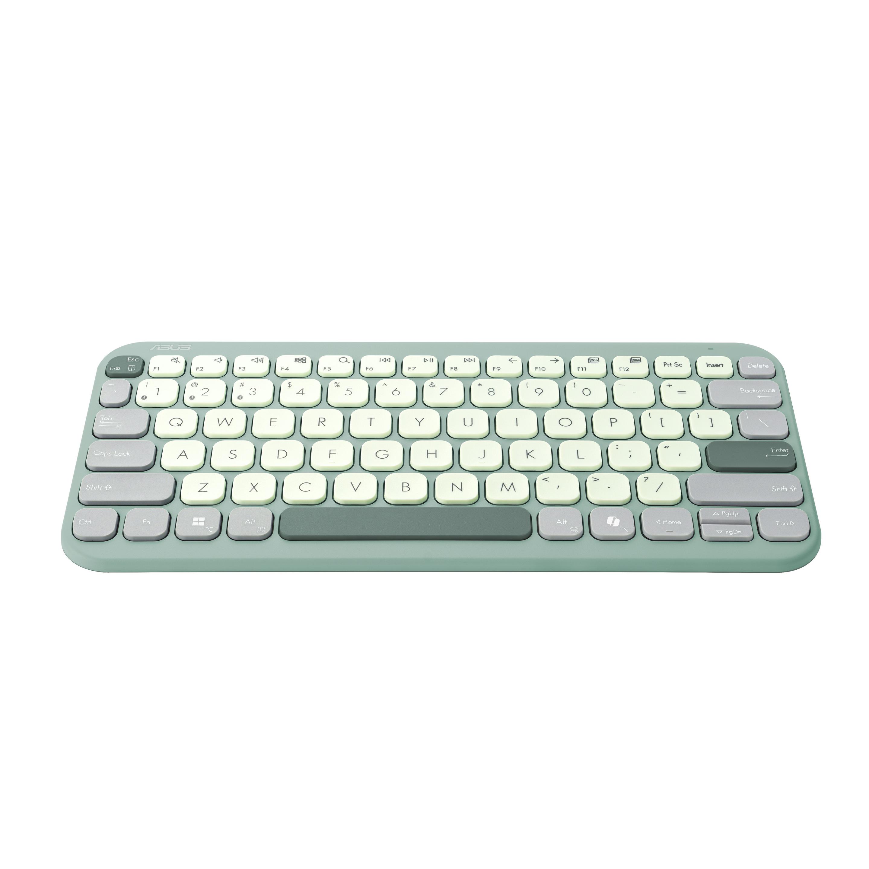 Teclado ASUS Marshmallow KW100 (Espanhol - Teclas de tesoura - 75% - Verde) — miniatura 2