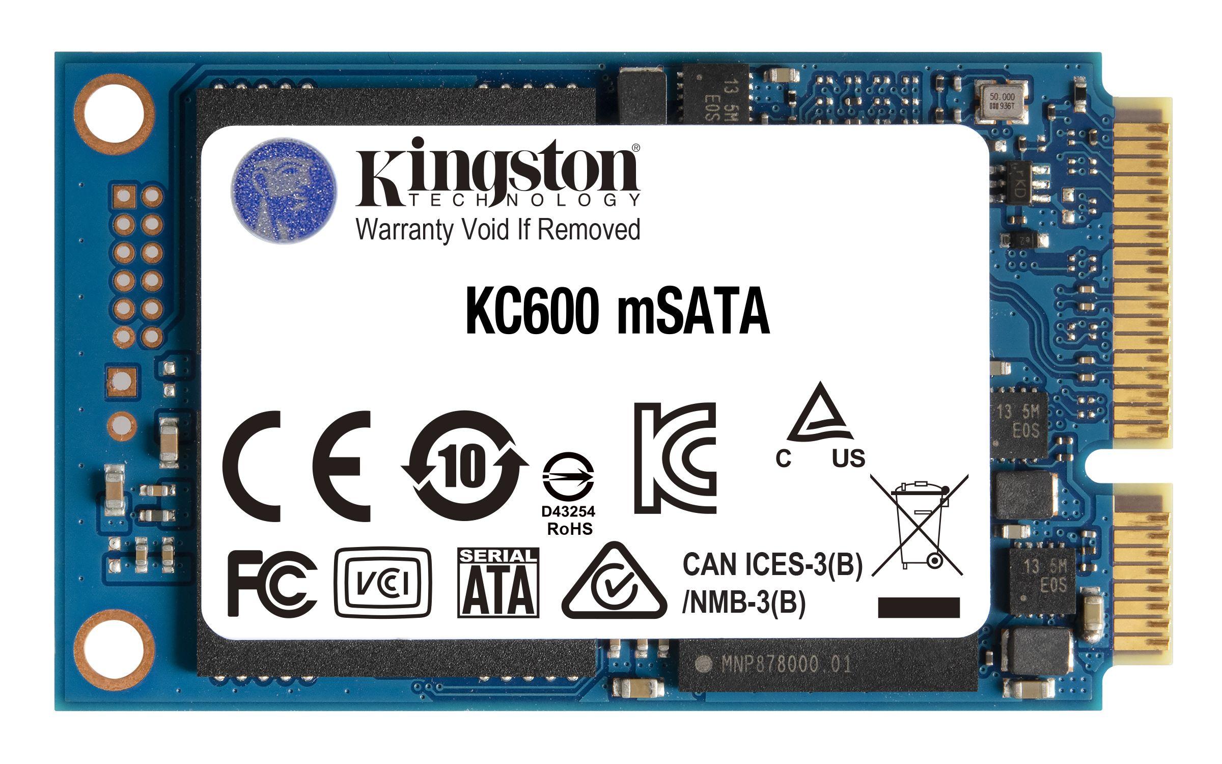 SSD KINGSTON KC600 (256 GB - mSATA - Serial ATA III)