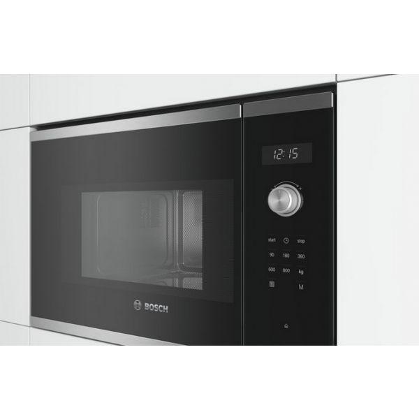 Micro-ondas de Encastre BOSCH BFL524MS0 (Altura 38,2 cm - Preto e Inox) — miniatura 4
