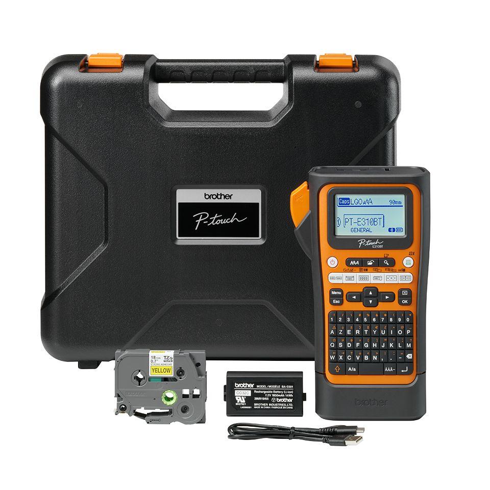 Impressora de Etiquetas BROTHER PT-E310BTVP (Com fios e sem fios - Preto e Laranja), miniatura 6