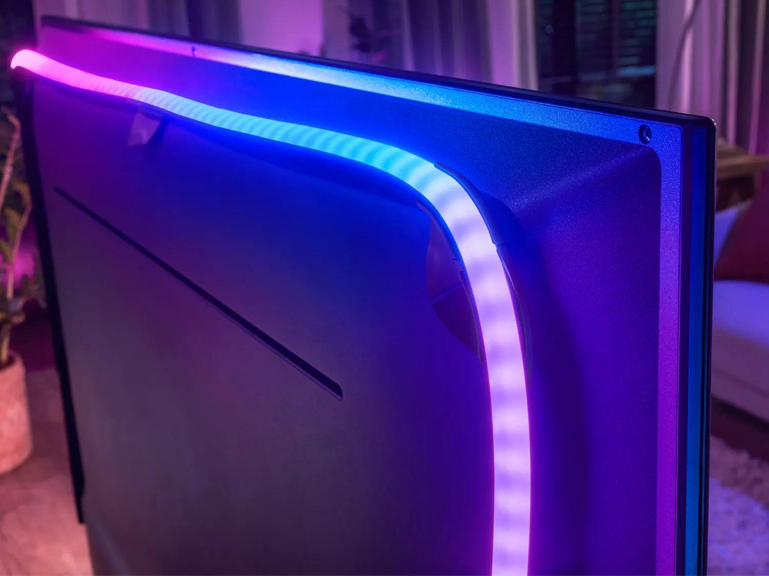 Fita LED Inteligente PHILIPS Hue Play Gradient 929002422701 (TV 55-60" - 20 W - 1100 lm - Preto) — miniatura 5