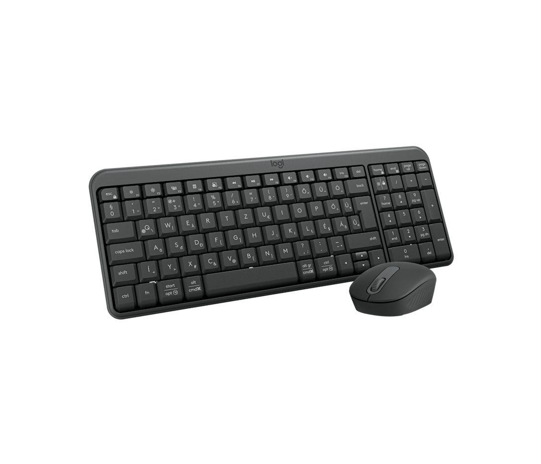 Conjunto Teclado e Rato LOGITECH MK250 (Húngaro - Em frente/linha reta - RF sem fios + Bluetooth - Grafite) — miniatura 4