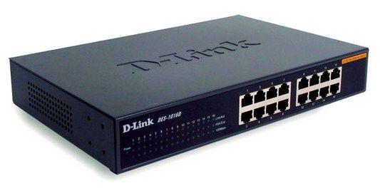 Switch D-LINK DES-1016D/E (RJ-45 Fast Ethernet - 10/100 Mbps - Camada 2)
