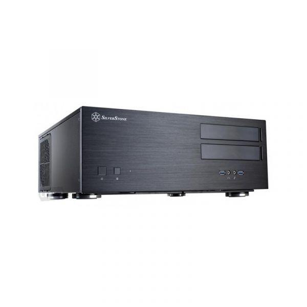 Caixa de Computador SILVERSTONE Grandia SST-GD08B (HTPC - Alumínio e aço - 138 mm - Preto)