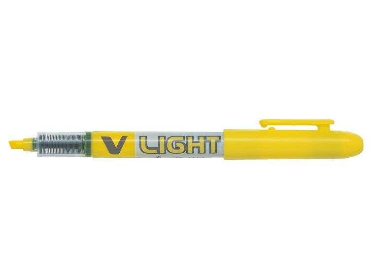 Marcador de Texto PILOT V-Light (Amarelo)