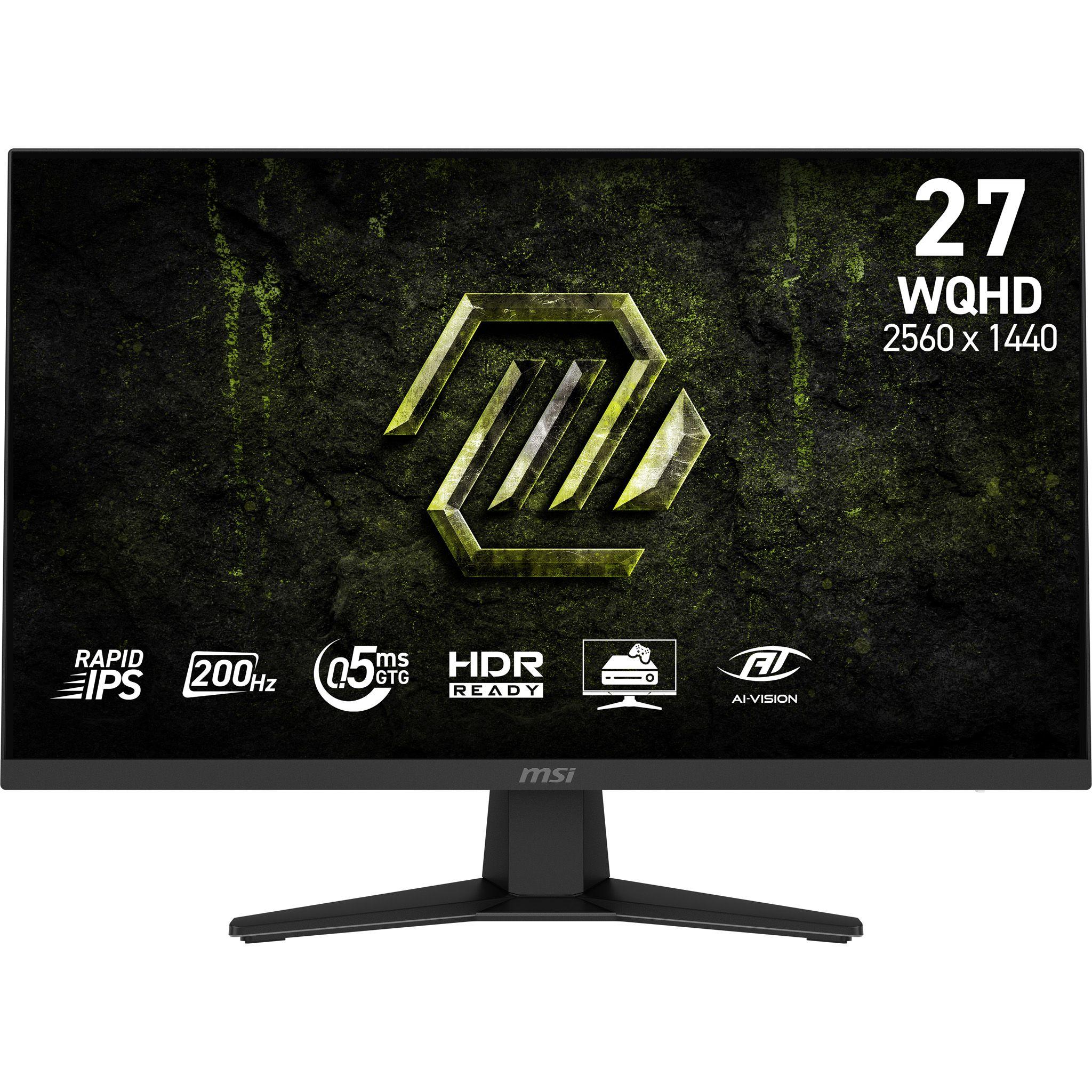 Monitor MSI MAG 274QF E20 (27" - Rapid IPS - 200 Hz - Preto)