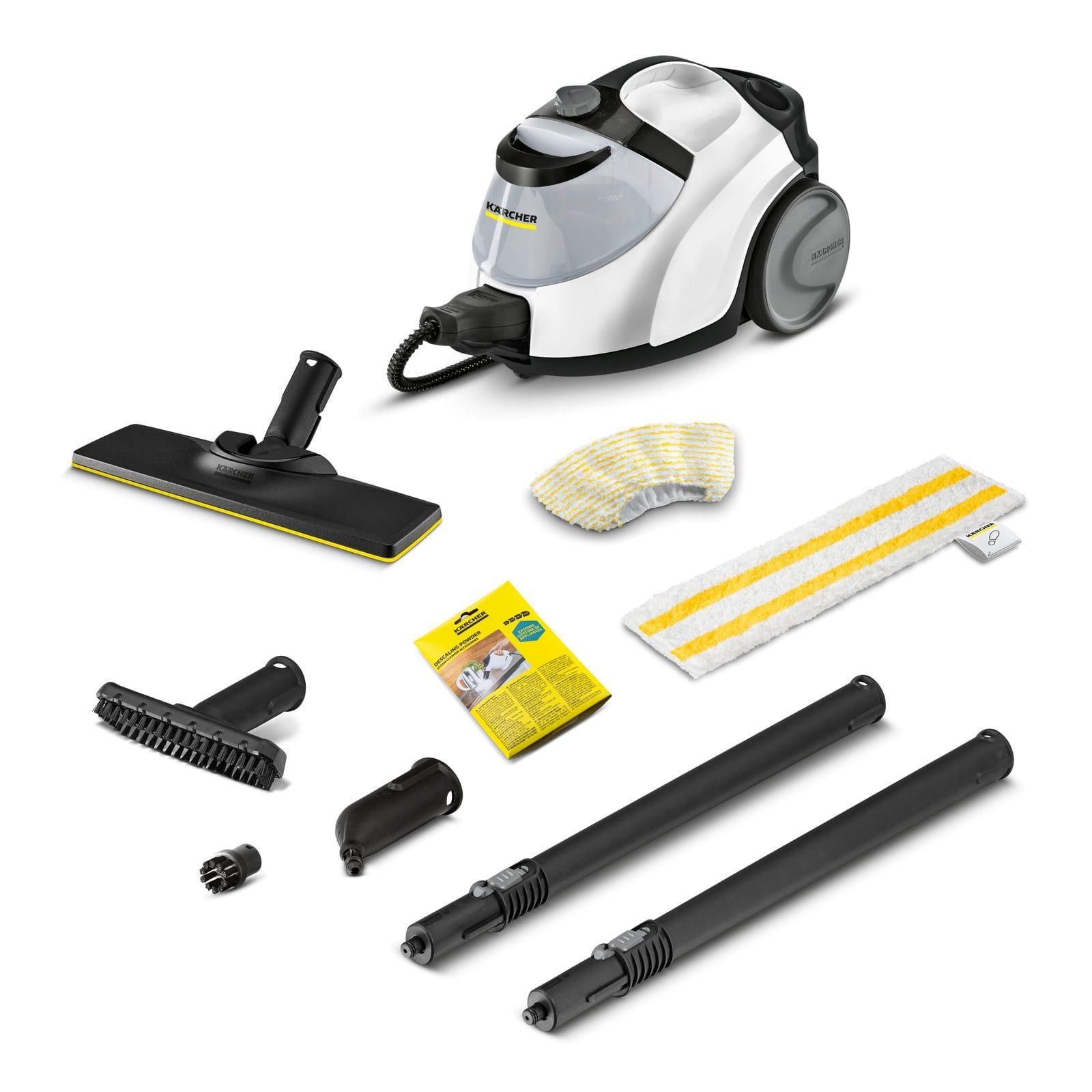 Máquina de Limpeza a Vapor KARCHER SC 5 EasyFix Iron Plug (Altura 30,5 cm - Preto e Branco)