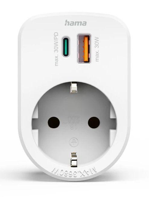 Adaptador de Tomada HAMA 00223343 (Branco) — miniatura 2