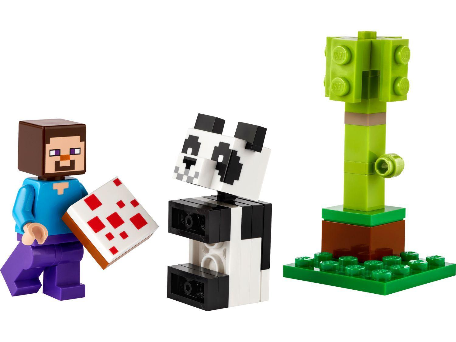 LEGO 30672 Minecraft Steve e o Panda Bebé &amp; O Ataque de Coco de kiki (35 peças)