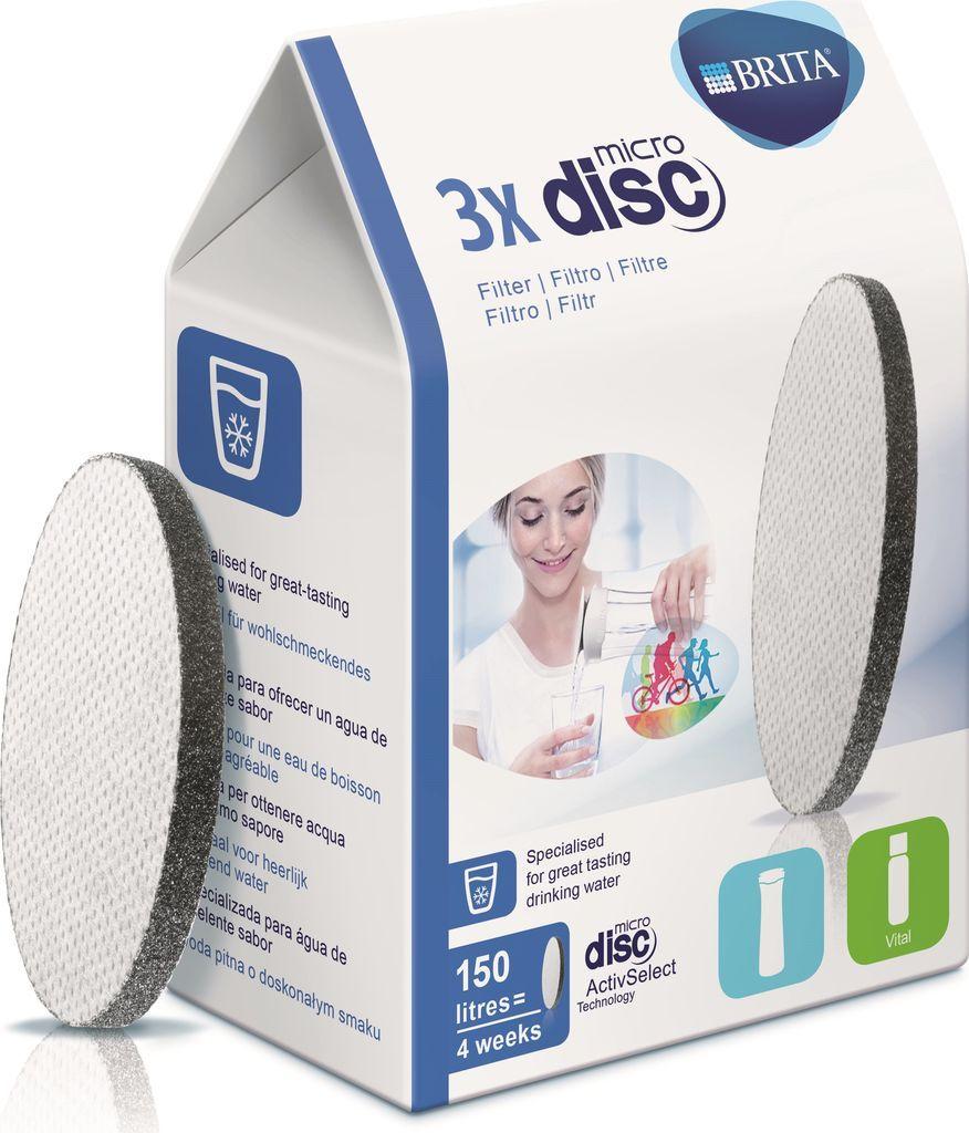 Pack de 3 Filtros de Água BRITA MicroDisc (Altura 102 mm (embalagem))