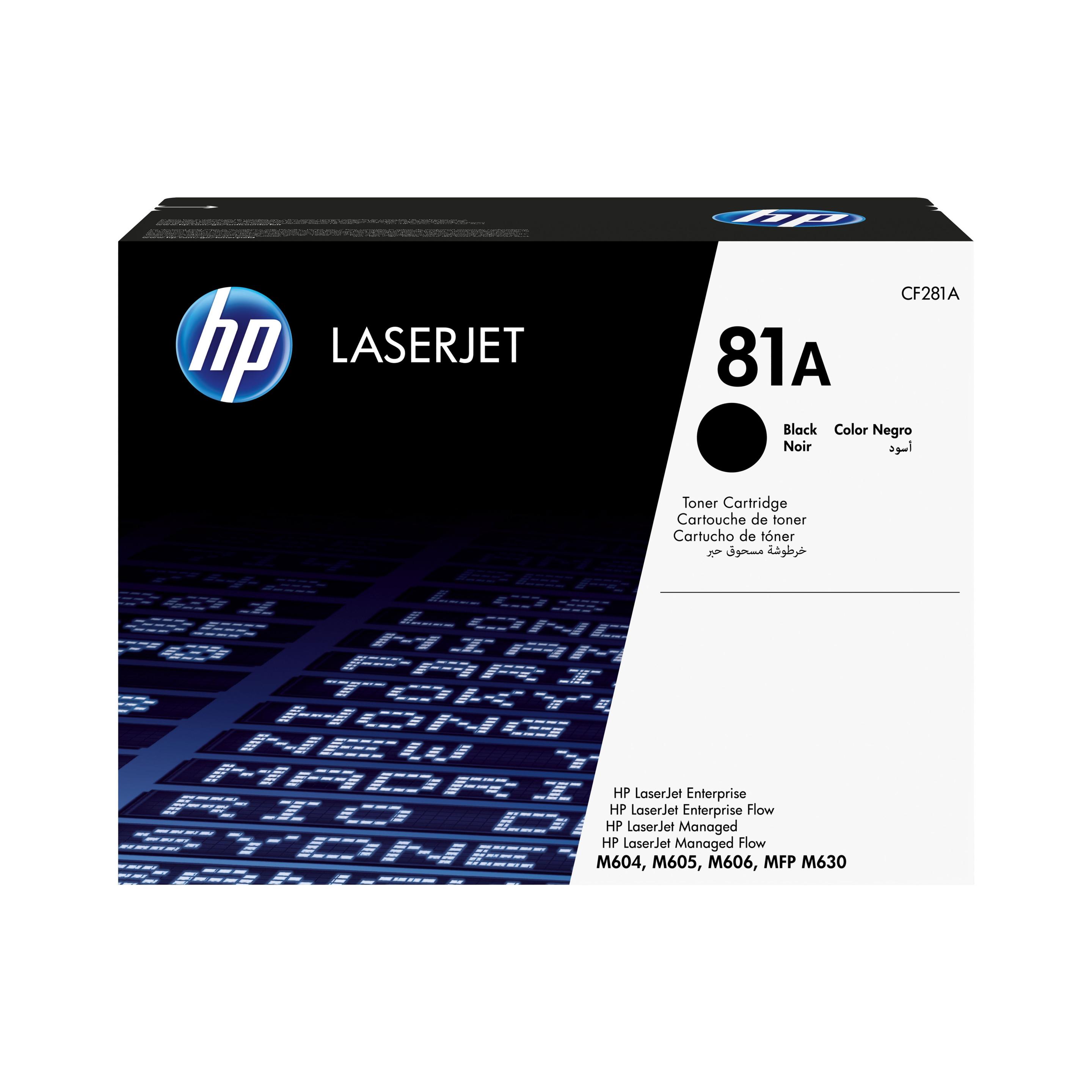 Toner HP 81A CF281A (10500 páginas - Preto)