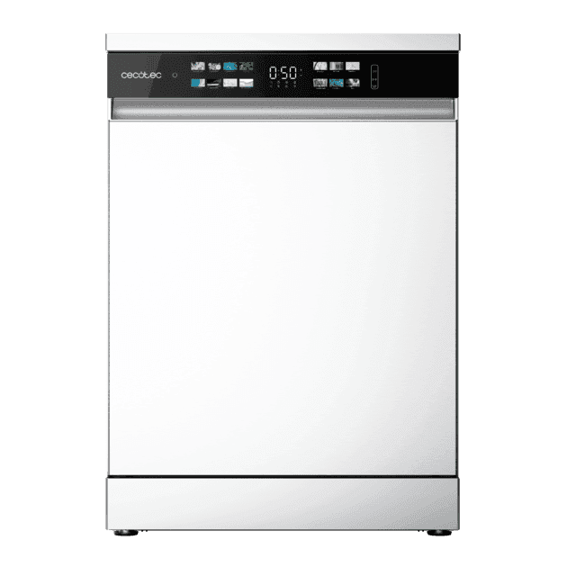 Máquina de Lavar Loiça Independente CECOTEC AGUAZERO6210D (15 talheres - B - Vidro/frágil, Universal - Branco)