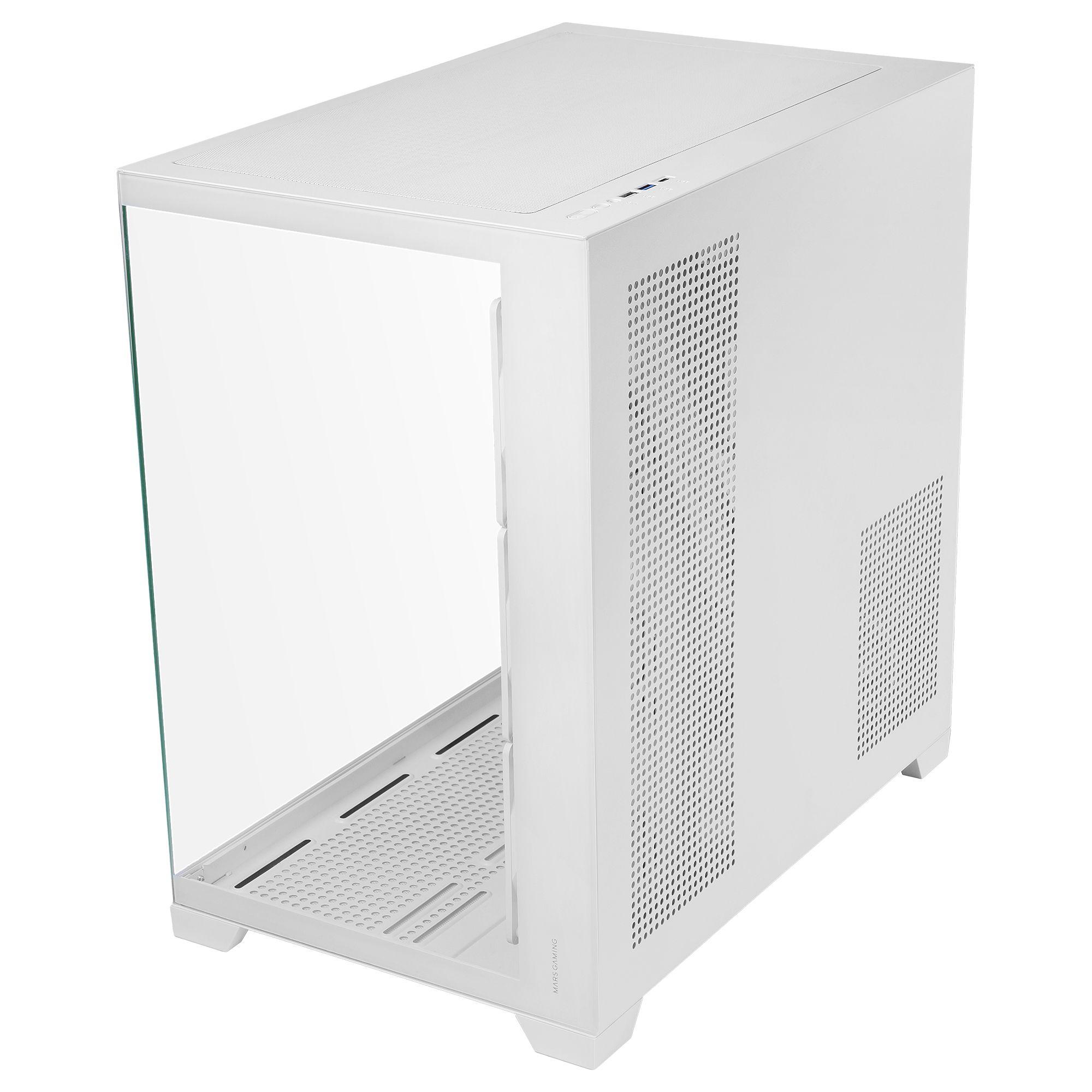 Caixa PC MARS GAMING MCVPROW (ATX, micro ATX, Mini-ITX - Midi Tower - Branco), miniatura 7