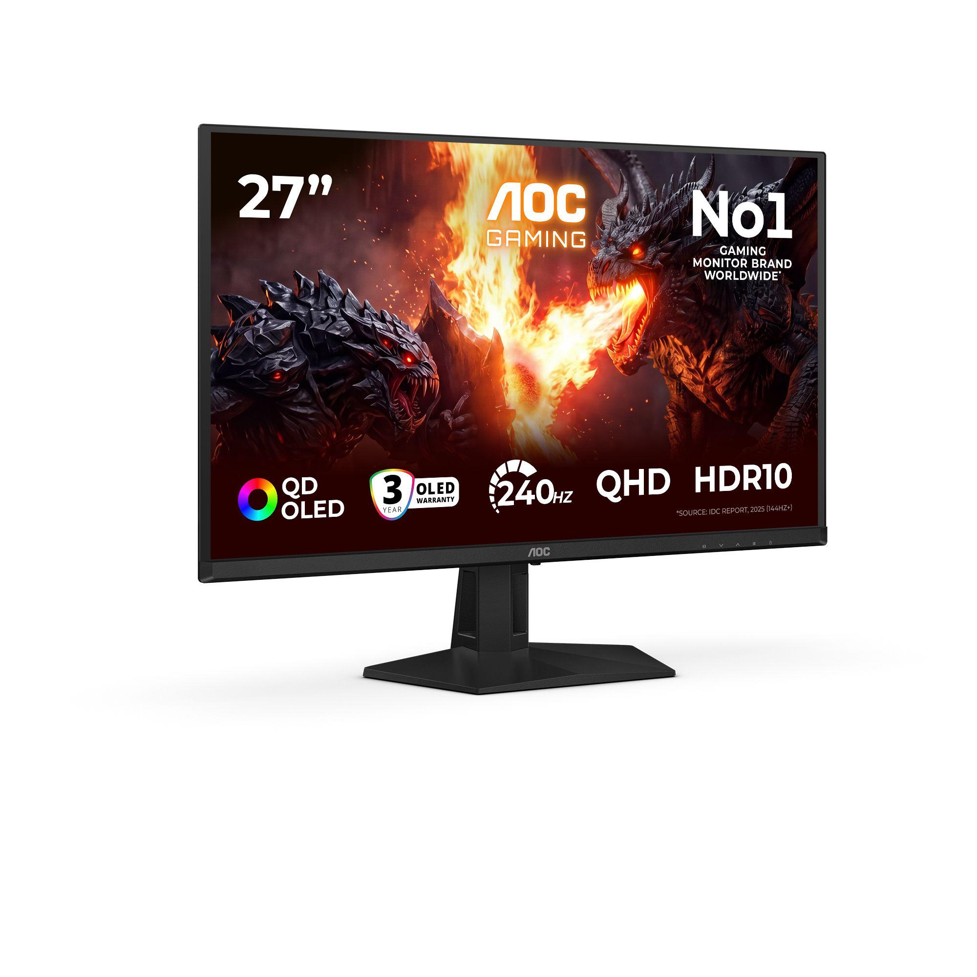 Monitor AOC Q27G41ZDF (26,5" - OLED - 240 Hz - Preto/Vermelho) — miniatura 2