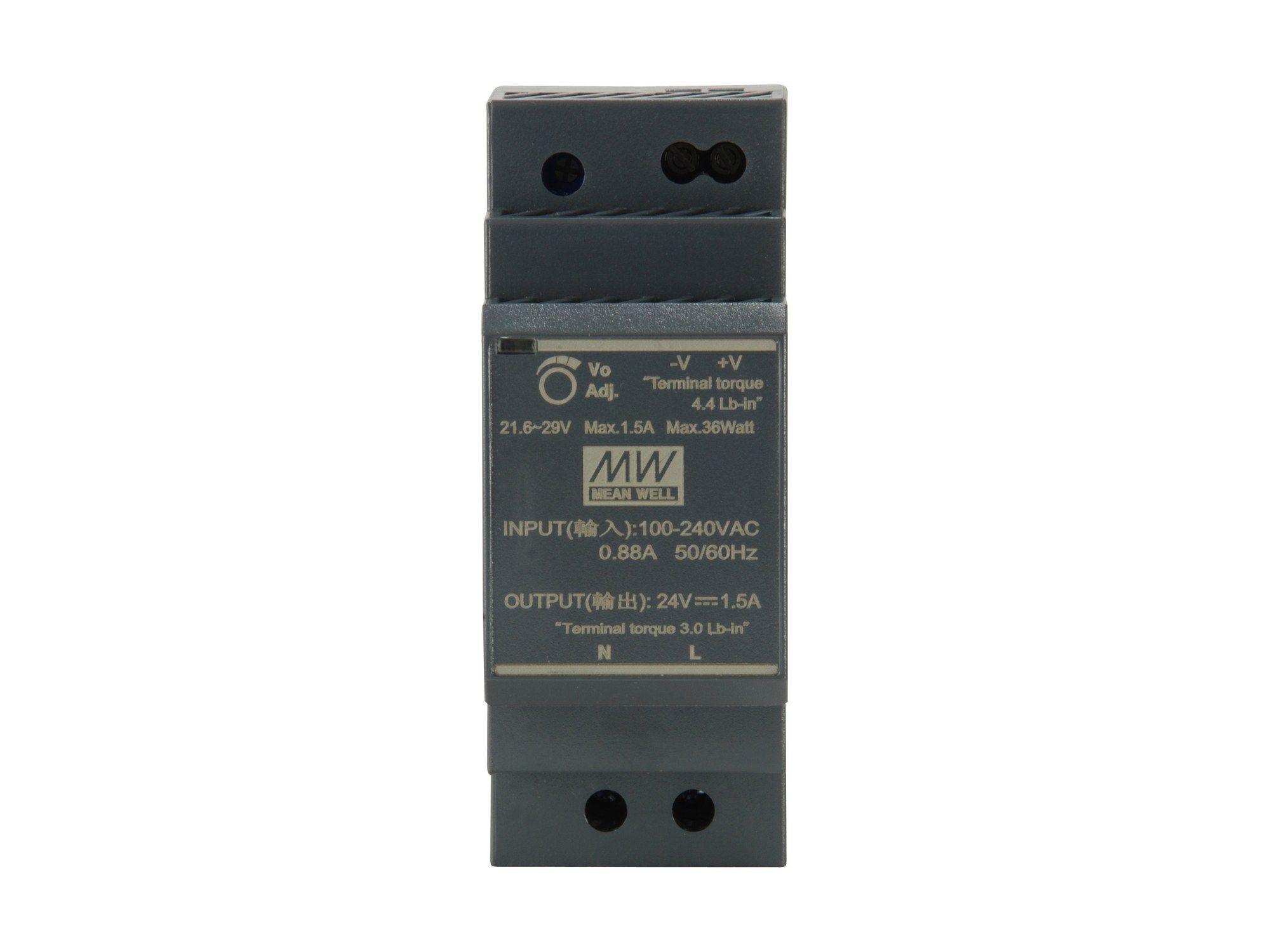 Fonte de Alimentação Industrial LEVELONE POW-2411 (30 W - 1,5 A - 24 V DC - Preto), miniatura 3